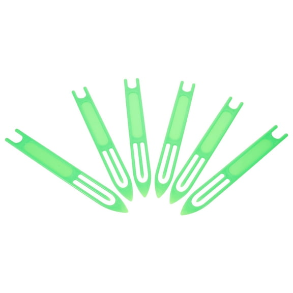 Raindrops 6Pcs Heavy Duty Red Plastic Carpet Weaving Needle for Rug Fish Net Repair Projects