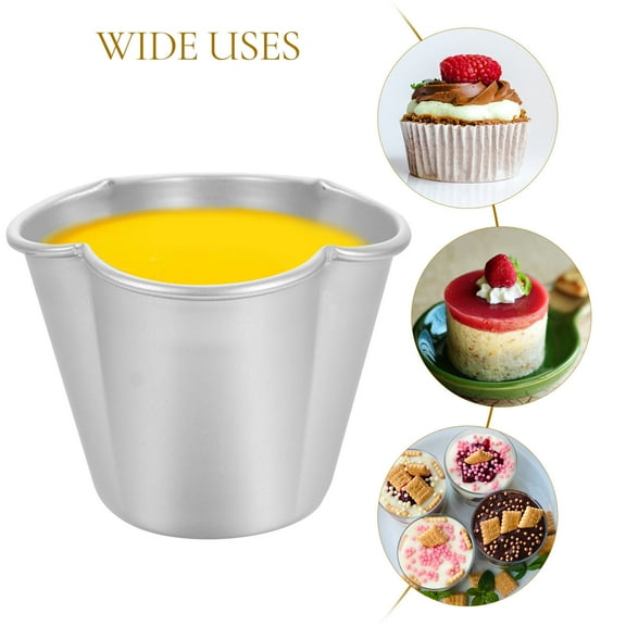 Raindrops 6Pcs Muffin Cake Molds Multifunction Muffin Cups Metal Baking Molds Baking Accessory
