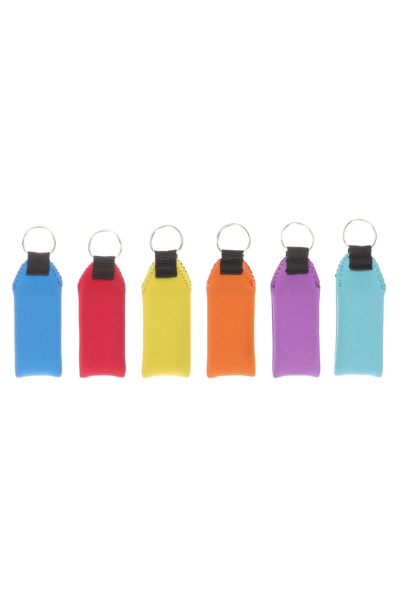 6Pcs Neoprene Floating Keychain Pendant