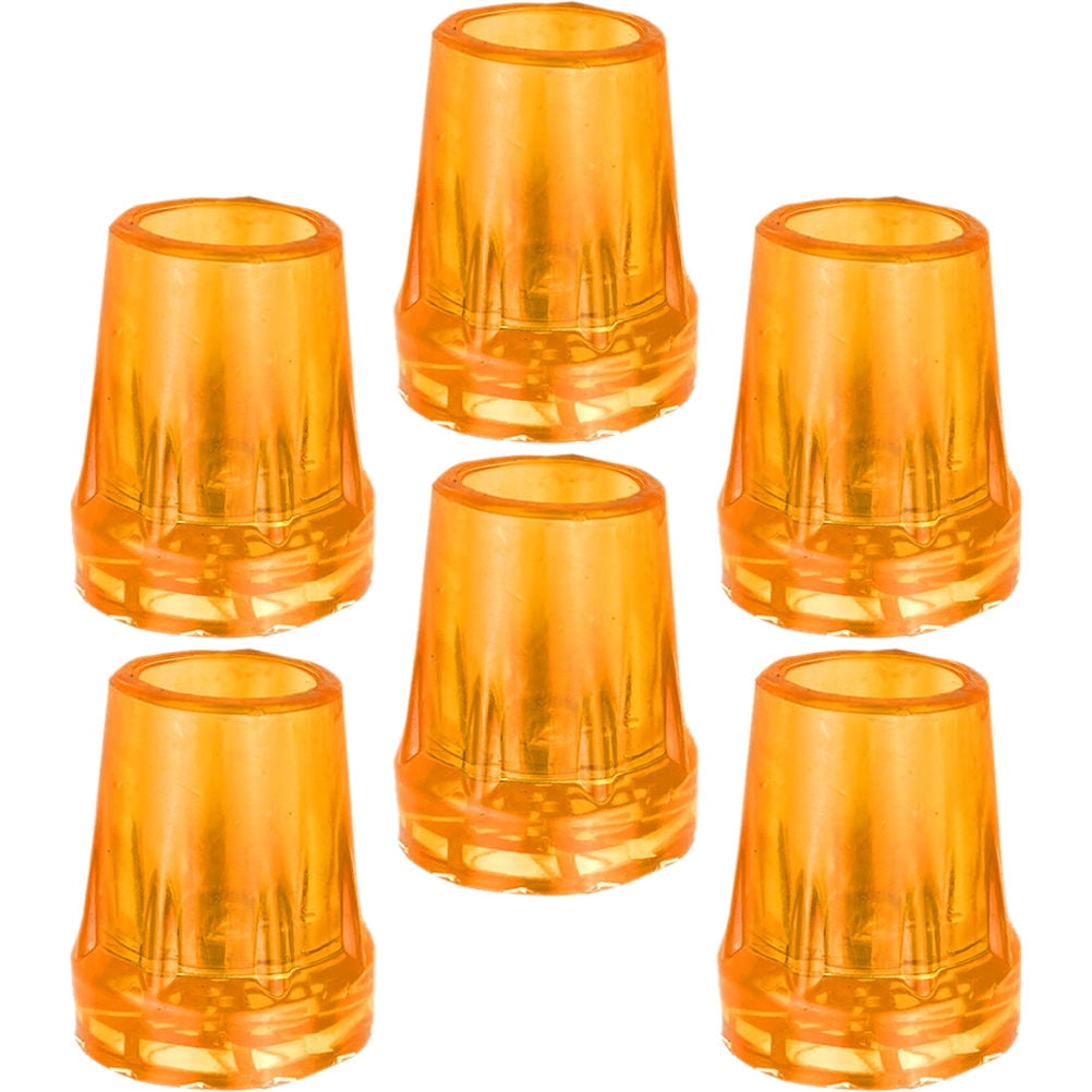 Raindrops 6Pcs Nonstick Crutch Tips Thick Trekking Pole Tips Rubber Crutch Tips Walking Cane Tips