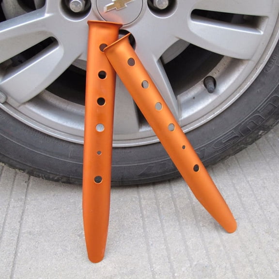 Raindrops 6Pcs Orange U-Shape Aluminium Alloy Tent Stakes for Holding Down Matting Beach Camping