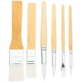 thumbnail image 1 of Raindrops 6Pcs Painting Brush Oil Painting Brush Portable Paintbrushes Pigment Painting Brush for Art Use, 1 of 8