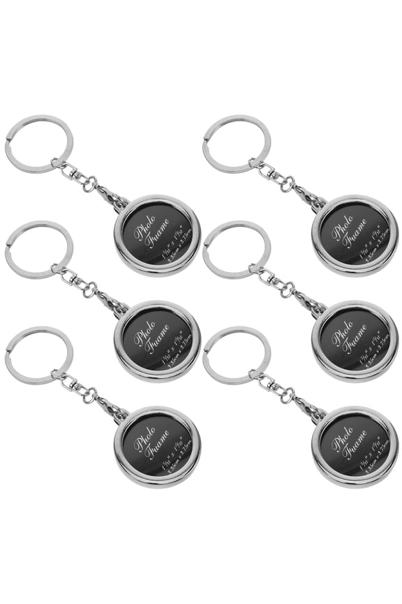 6-Pack Metal Photo Frame Keychains for Keys, Stylish Wedding Ideas for Couples and Loved