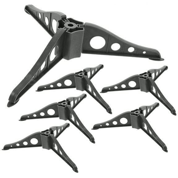 Raindrops 6Pcs Plastic Xmas Tree Bases Practical Xmas Tree Holders Tree Fixators Blackish Green