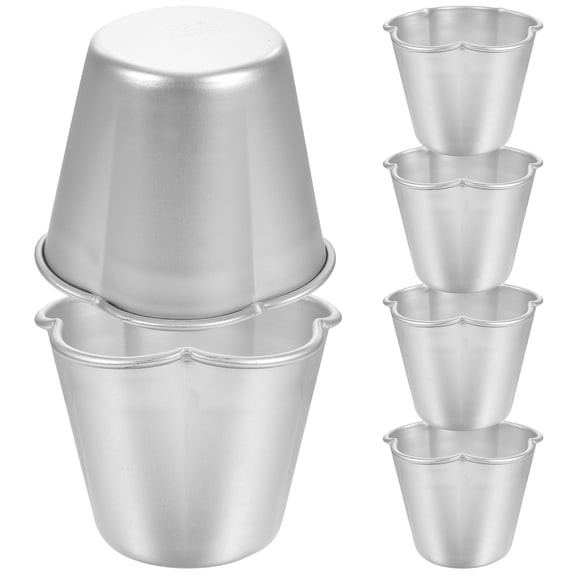 Raindrops 6Pcs Pudding Molds Nonstick Muffin Cake Molds Household Baking Molds Pudding Molds