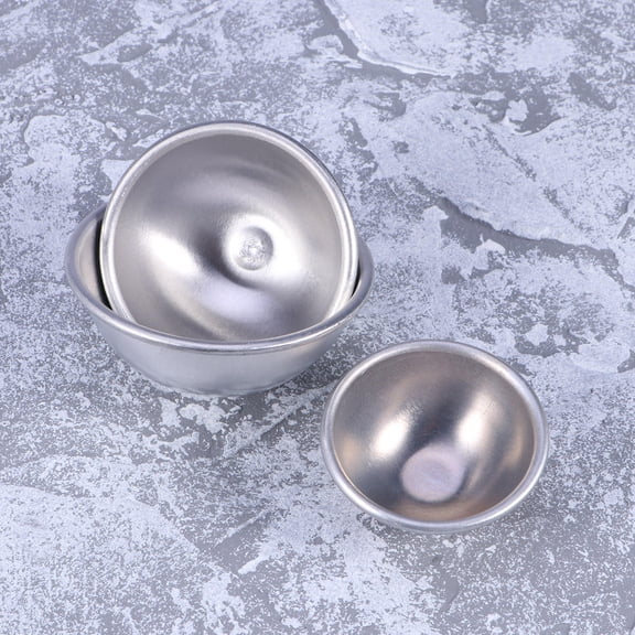 Raindrops 6Pcs Pudding Mould Aluminium Alloy Half Circle For Baking Chocolate Making Dessert Preparation Home Bakers