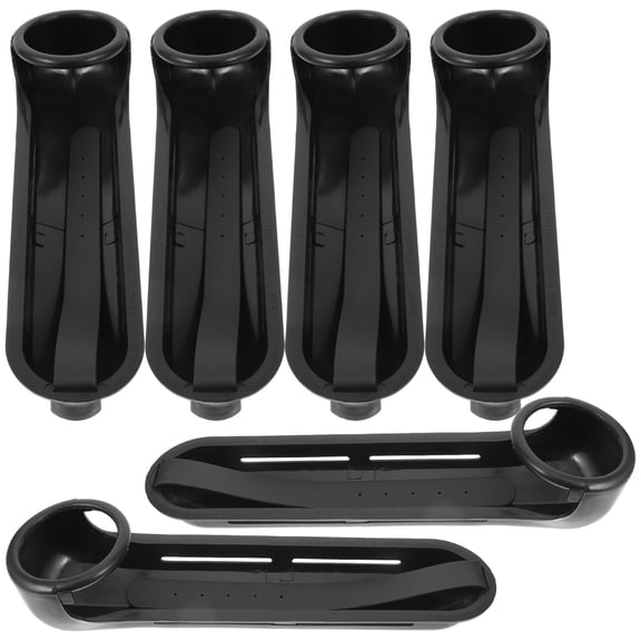 Raindrops 6-Pack Black Rectangular Plastic Snooker Track for Indoor Sports and Game Room Accessories