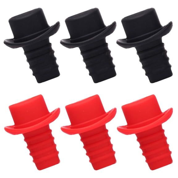 Raindrops 6Pcs Silicone Spill Proof Stopper Sealing Technology For Bottle Soda Bottle