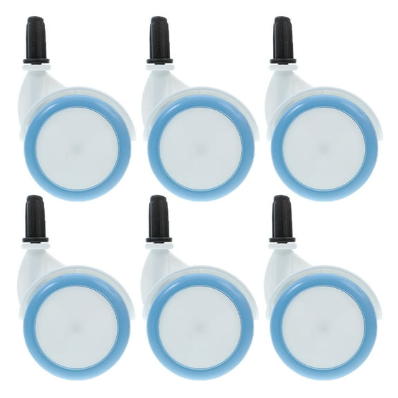 Raindrops 6Pcs Sky-Blue Replacement Cart Wheels for Baby Stroller Durable Design