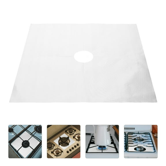 Raindrops 6Pcs Stove Top Liners For Gas Stoves With PTFE Coating 10.6x10.6in