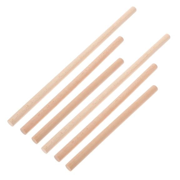 Raindrops 6Pcs Tapestry Dowel Rods For Weaving Tapestry Round Bars Enthusiasts Round
