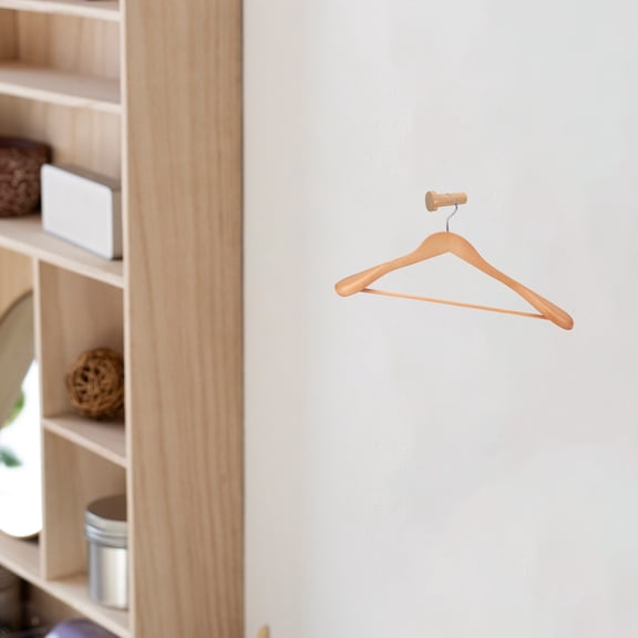 Raindrops Hat Hook Wall Hooks Beige Wood 6pcs For Organizing Space Entryway Decor