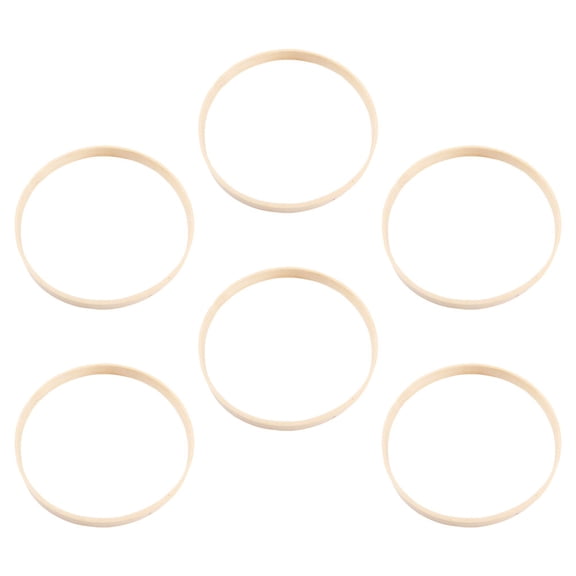 FOMIYES 6-Pack Wooden Wreath for Macrame, Floral Arrangements, Dream Catchers, and Various Craft Projects
