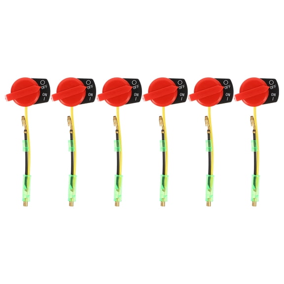 FOMIYES 6Pcs Engine Stop Switch for Gas Powered Equipment Plastic Copper Build