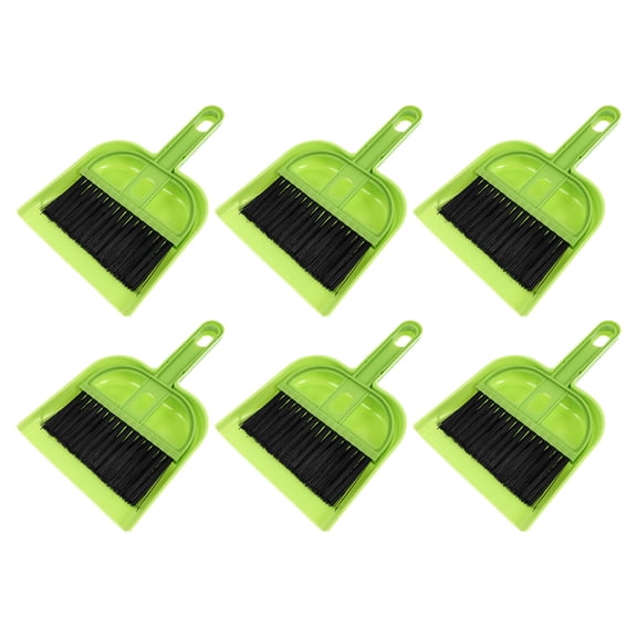 Raindrops 6- Plastic Broom and Dustpan Sets for Portable Cleaning and Easy Storage