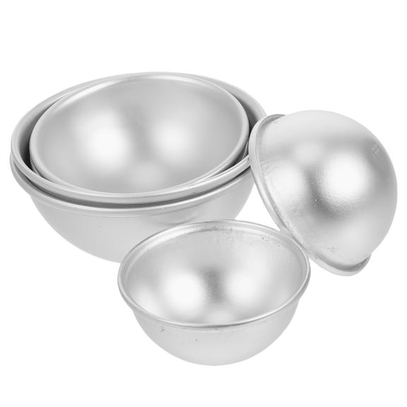 Raindrops Convenient Aluminum Bath Salt Ball Molds for Creative Soaps 6Pcs