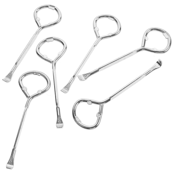 Raindrops Galvanized Steel Bottle Openers Multi Function Metal Tool for Home Use 6Pcs