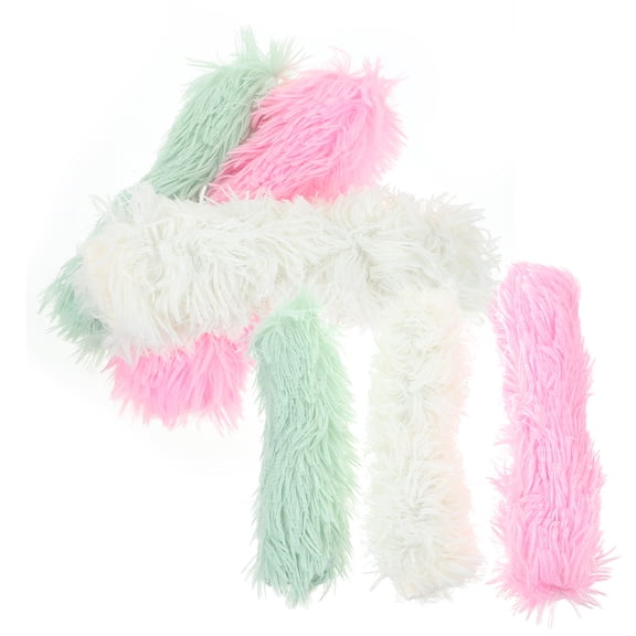 CRILSTYLEO Interactive Cat Toys Plush Fabric Green Kitten Chew Toys 6Pcs 10.6X3.1X2In