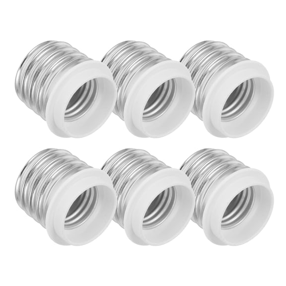 Raindrops 6-Pack E40 to E27 Base Adapter Multi-Color Light Bulb Socket Converter