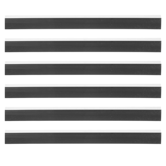 Raindrops 6pcs Easy Debris Gathering Edge Protection Plastic Dustpan Edge Bars Black for Homeowners