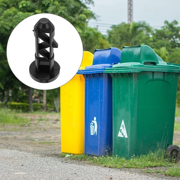 Raindrops 6-Pack Black Plastic Latch Hinges for Trash Tanks, Outdoor Use, Wide Compatibility, Easy to Install
