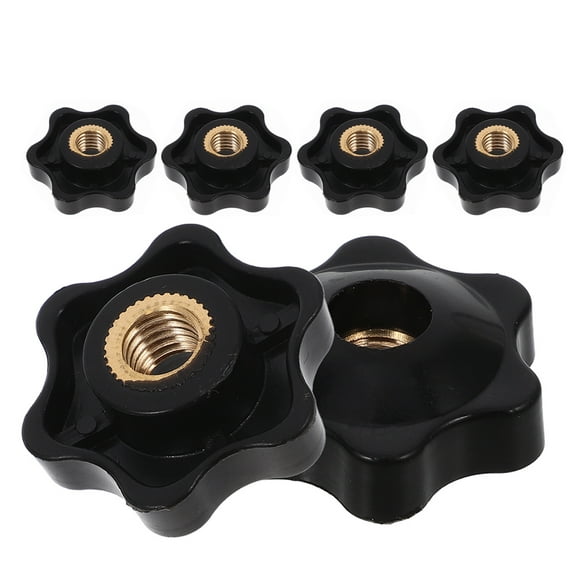 Raindrops Raindrops 6pcs Through Hole Screw Adjustable Handle Knob Set with Hand Adjustable Door Knob and M8 Screws