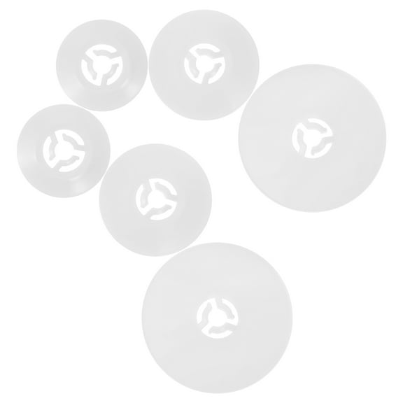 Raindrops Spool Cap White 6Pcs Large 1.6In For Sewing Enthusiasts