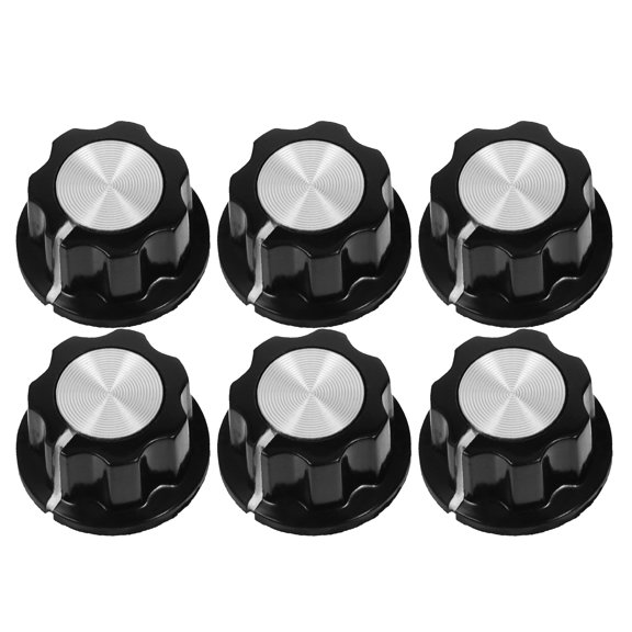 Raindrops 6pcs Speaker Knobs Electric Guitar Knobs Tone Control Knob Instrument Accessory
