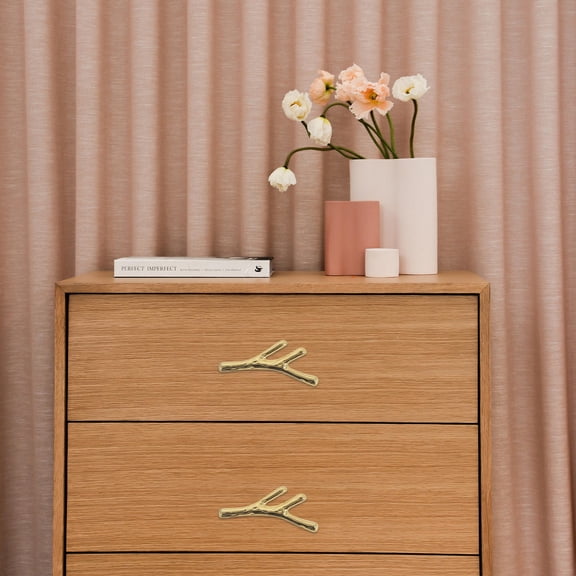 Raindrops 6pcs Vintage Decorative Hardware Zinc Alloy Golden for Traditional Home Decoration