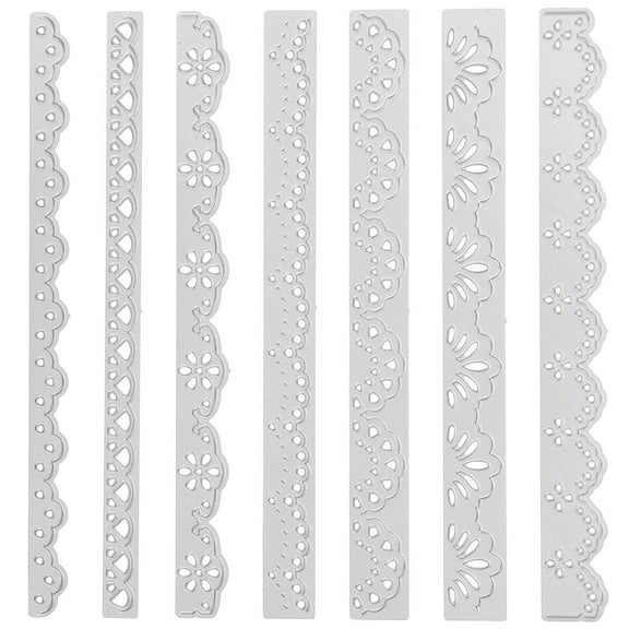 Raindrops 7 Pcs Embossing Folders Die Cuts for Card Making Scrapbooking Jewelry Supplies Silver
