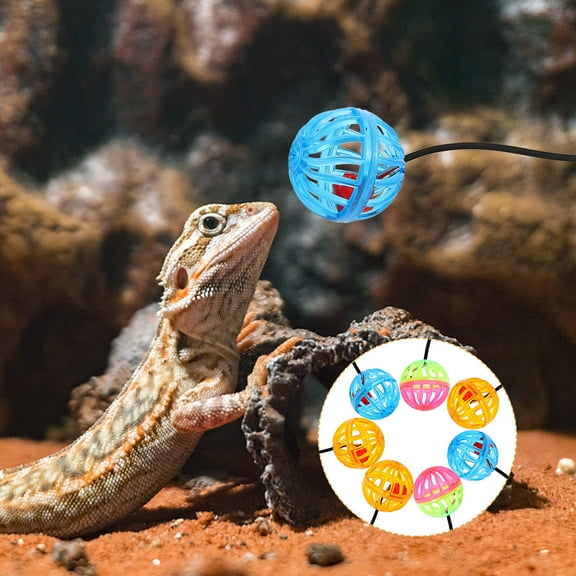 Raindrops  7 Pcs Toy Ball Terrarium Bearded Dragon Tank Decor Household