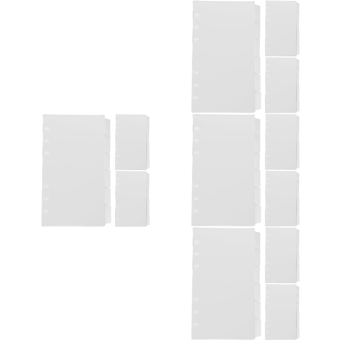 Raindrops 72 Sheets of Book Binder Dividers Notepad Dividers Detachable ...
