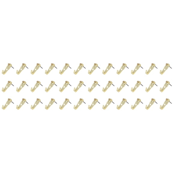 Raindrops 75 Sets Photo Frame Hanging Hook Copper Heavy Duty Picture Frame Hooks with Nails