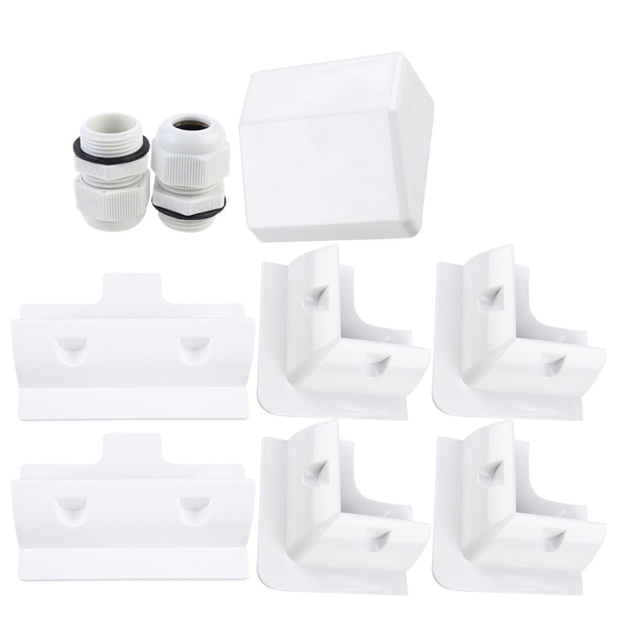 Raindrops 7Pcs ABS Plastic Solar Panel Holder for RV and Yacht Solar ...