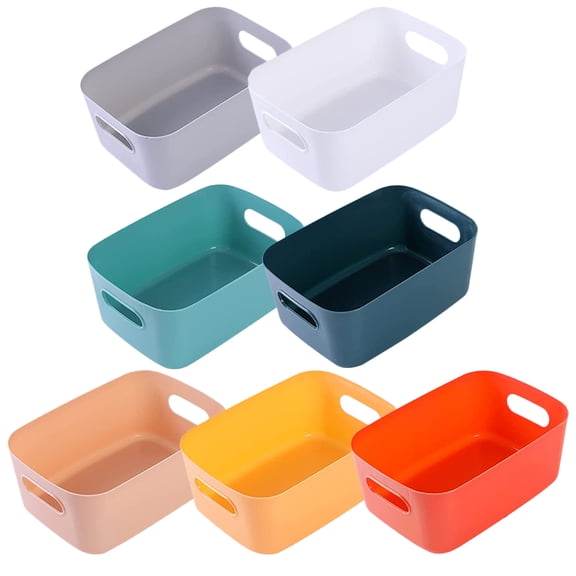 FOMIYES Multi-Functional Storage Box PP Assorted Color for Home 7Pcs