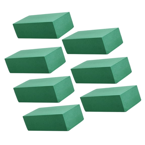 FOMIYES 7Pcs Green Floral Blocks High Absorption Flower Arrangement Base for Fresh and Artificial Flowers