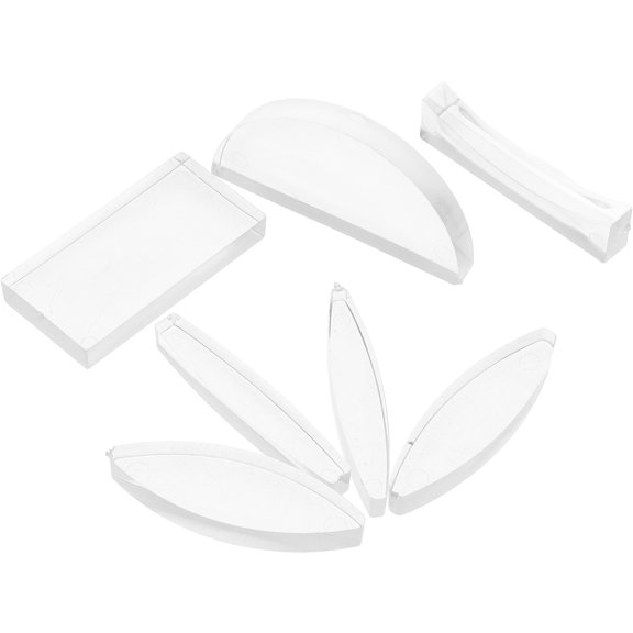 Raindrops Optical Lens Set 7Pcs Science Teaching Tools Clear Convex Concave Lenses for School