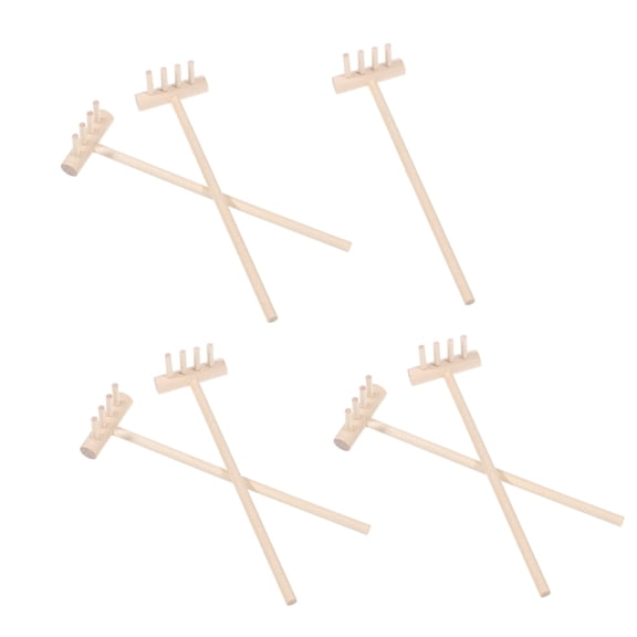 Raindrops 7pcs Garden Sandbox Tools Miniature Desktop Rakes Decorations Sandbox Accessories