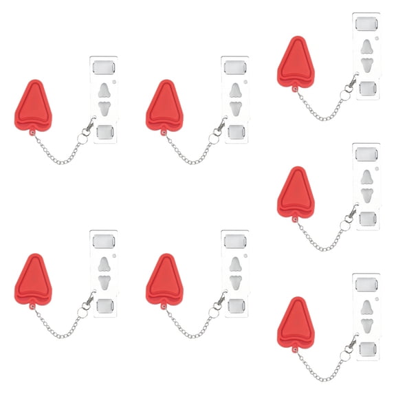 Raindrops 7pcs Portable Door Lock Home Security Lock Security Lockdown Lock Anti Theft Lock