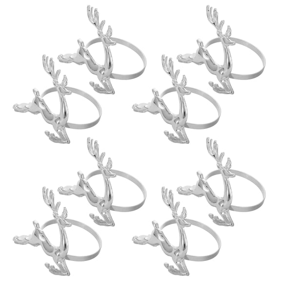 Raindrops Elk Deer Napkin Set of 8 for Table Decor, Christmas, Wedding, Holiday & Everyday Use