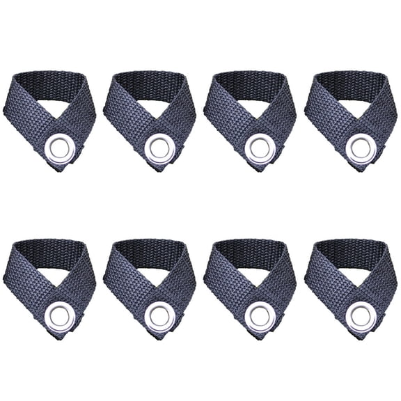 Raindrops 8 Pcs Adjustable Canopy Pole Fixer Tent Pole Holder 6X2X1cm Black