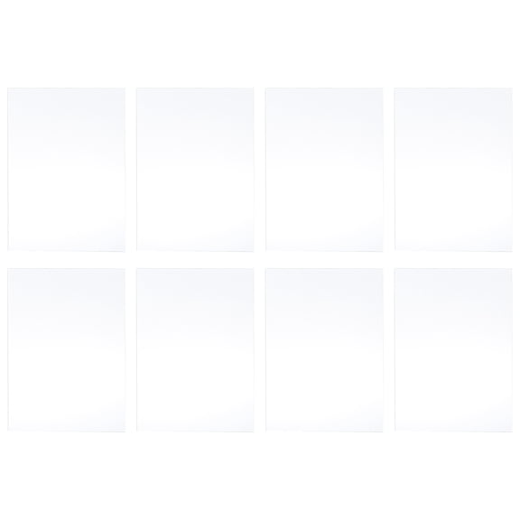 Raindrops 8 Pcs Bar Acrylic Lens Rectangle Wall Mirror Space Expanding Decals