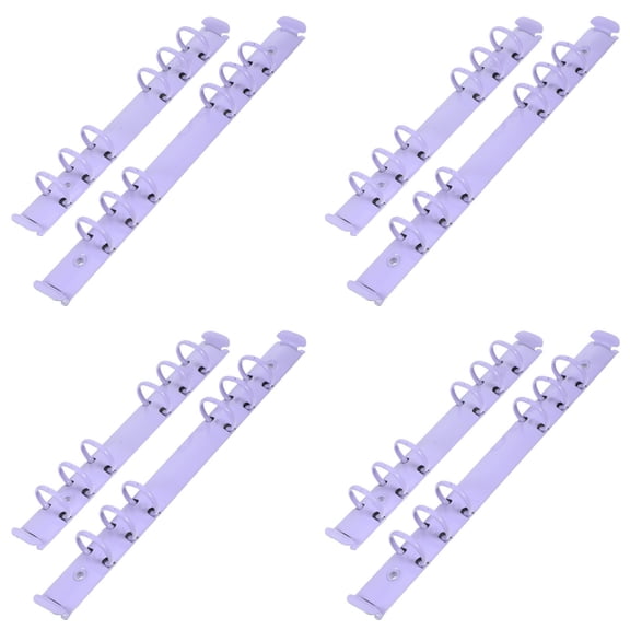 Raindrops Binder Spine Inserts with Segmented Clips for Secure Loose Leaf Notebook and Paper Binding