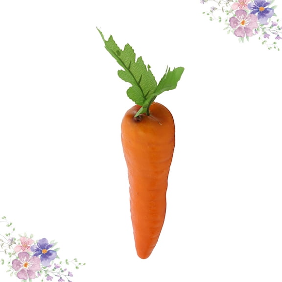 Raindrops  8 Pcs Crafts Simulated Carrot Jewelry Artificial Fruits Decoration for Table