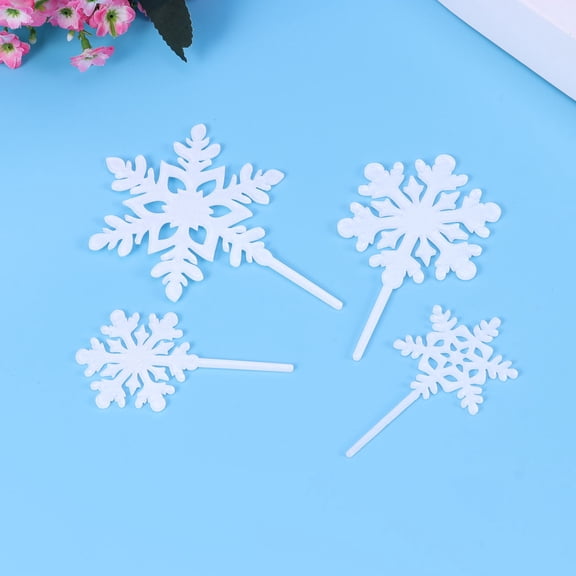 Kitandove Cake Toppers Acrylic For Cakes Christmas 8Pcs 4.4x2.7x0.1in
