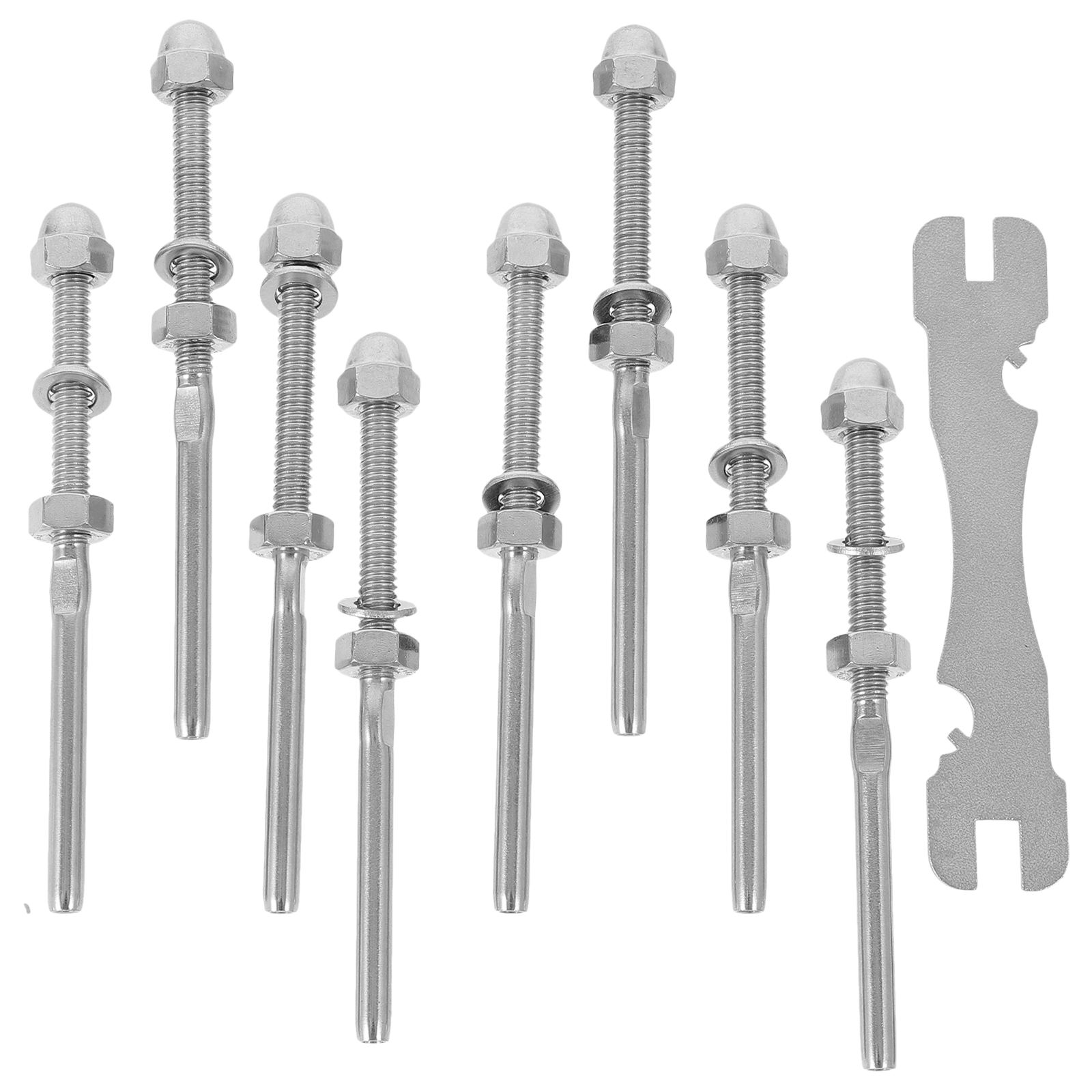 Raindrops 8 Pcs Rails Decks Wire Rope Connector Outdoor Cable Railing ...