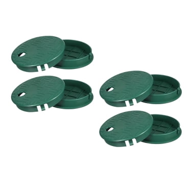 4pcs Sprinkler Valve Cover Lid, PE Material Sprinkler Covers