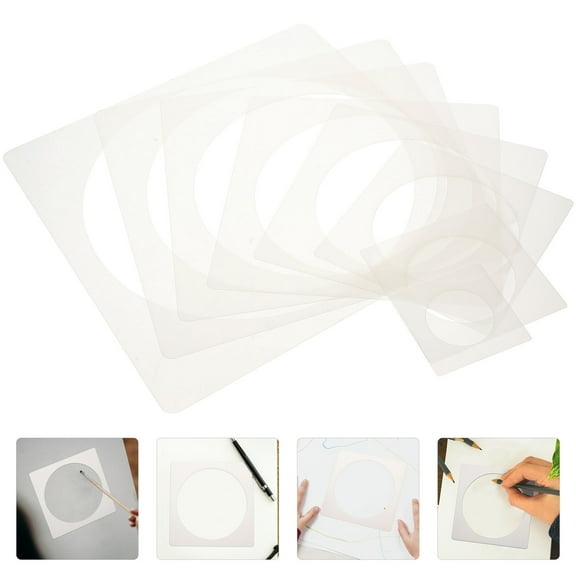 Raindrops 8 Pcs Stencil Hollow Inkjet Template Circle Stencils Fine Workmanship