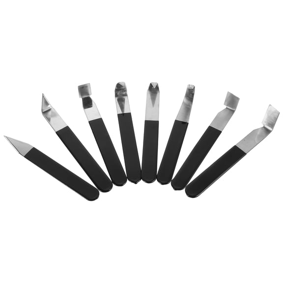 Raindrops 8 Piece Stainless Steel Pottery Sculpting Tools Set for Beginners and Professionals with Assorted Colors