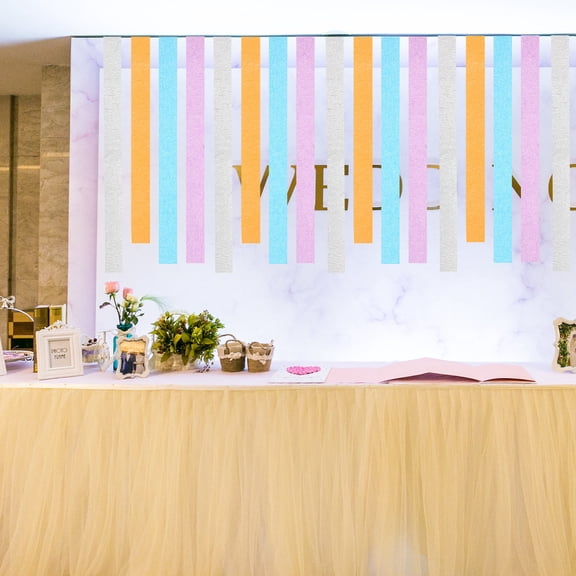 Raindrops Flexible Crepe Paper Streamers for Party Wall Decoration and DIY Crafts